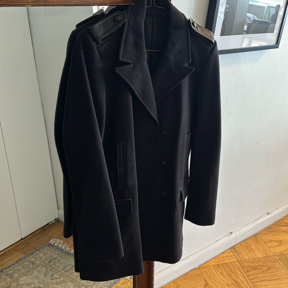 The Kooples peacot black coat